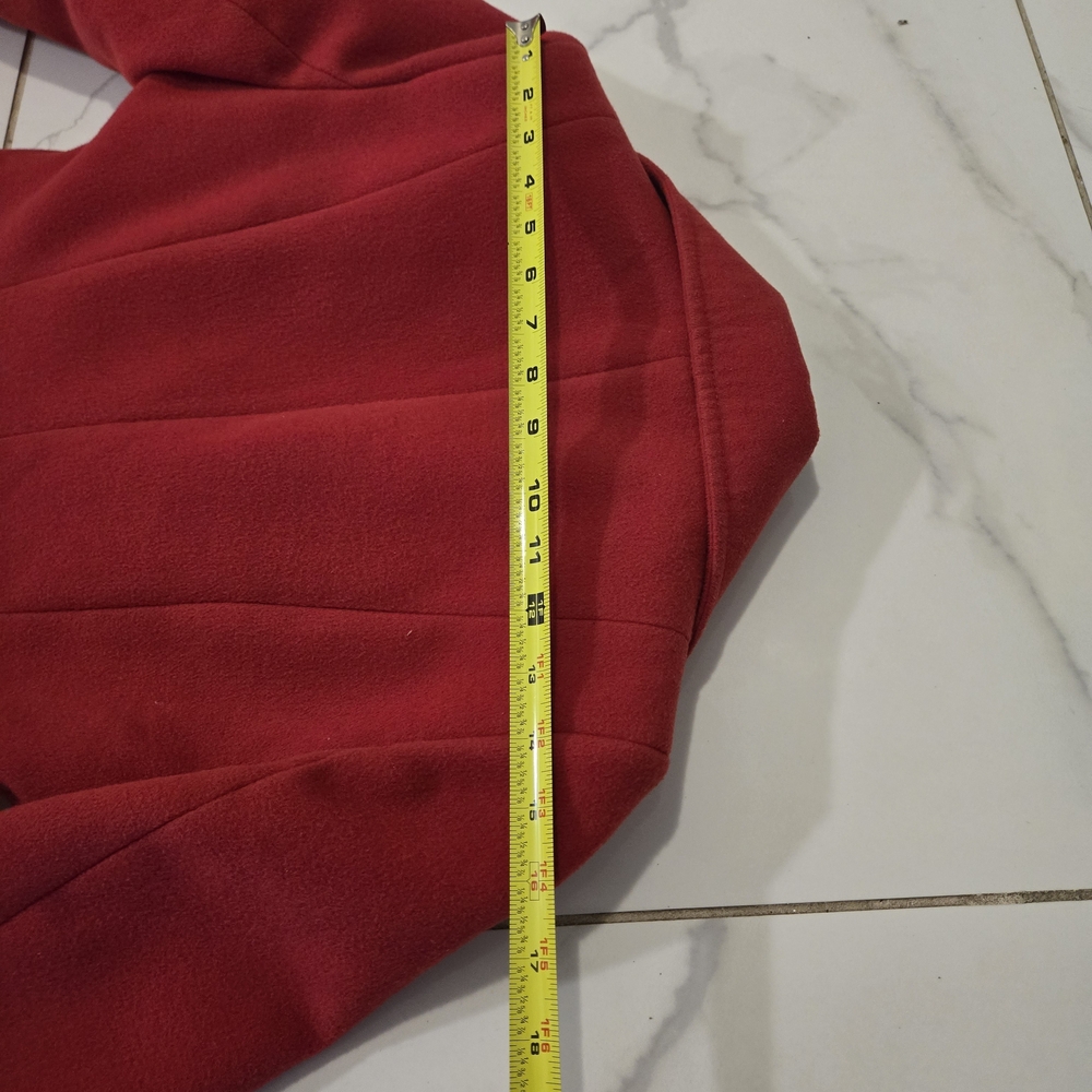 Women's R Pasarella Wool Blend Winter Coat | Classic Tailored Red | Size 10 - Picture 8 of 9